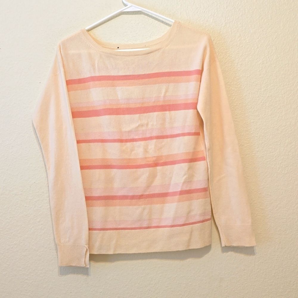 Loro piana color block cashmere sweater size‎ small.